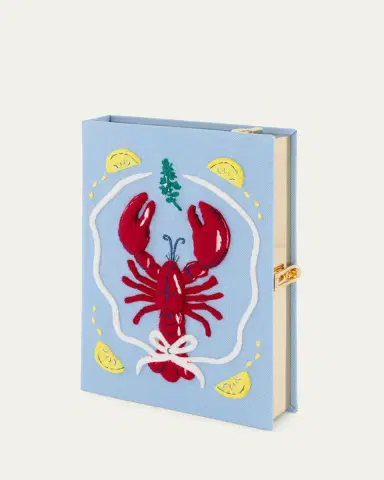 Olympia Le-Tan Lobster Book Clutch Bag with Strap | Thumbnail 2 Olympia Le-Tan Lobster Book Clutch Bag with Strap | Thumbnail 2