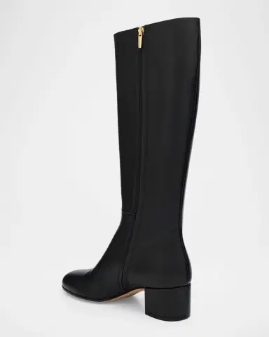 Gianvito Rossi 45mm Joelle Leather Knee-High Boots | Thumbnail 8