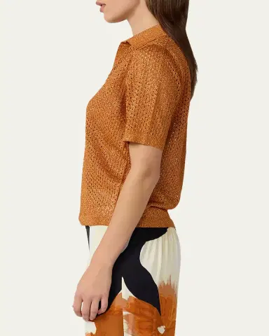 Diane von Furstenberg Maren Shimmer Mesh Knit Sweater | Thumbnail 4 Diane von Furstenberg Maren Shimmer Mesh Knit Sweater | Thumbnail 4