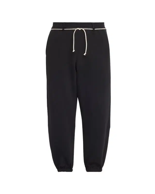 Men's Fleece Stripe-Trim Drawcord Joggers
