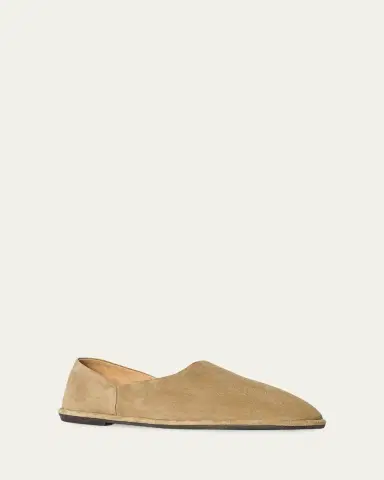 THE ROW Men's Canal Suede Slip-On Loafers | Thumbnail 2