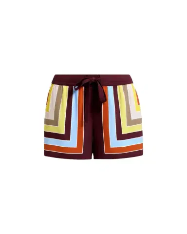Diane von Furstenberg Delfine Geometric-Print Silk Shorts | Thumbnail 1 Diane von Furstenberg Delfine Geometric-Print Silk Shorts | Thumbnail 1