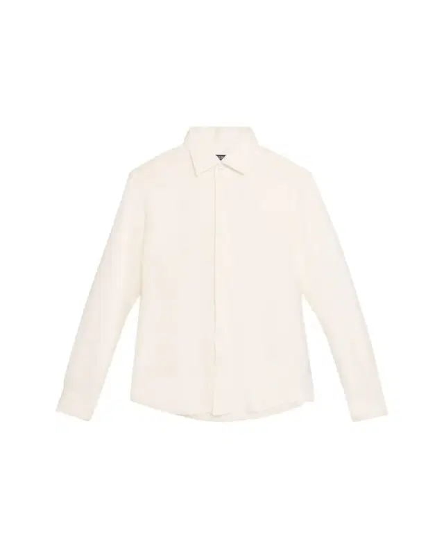 Men's Silk, Linen, and Cotton Melange Long-Sleeve Shirt