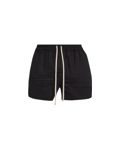 Rick Owens Men's Cotton Maxi-Drawstring Shorts | Thumbnail 1 Rick Owens Men's Cotton Maxi-Drawstring Shorts | Thumbnail 1