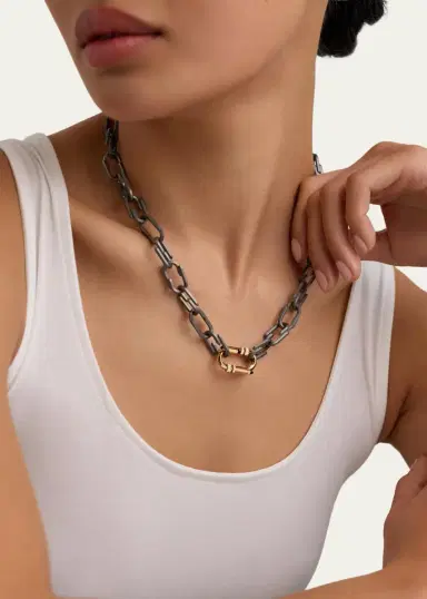 NOUVEL HERITAGE Titanium Try Me Necklace | Thumbnail 2 NOUVEL HERITAGE Titanium Try Me Necklace | Thumbnail 2