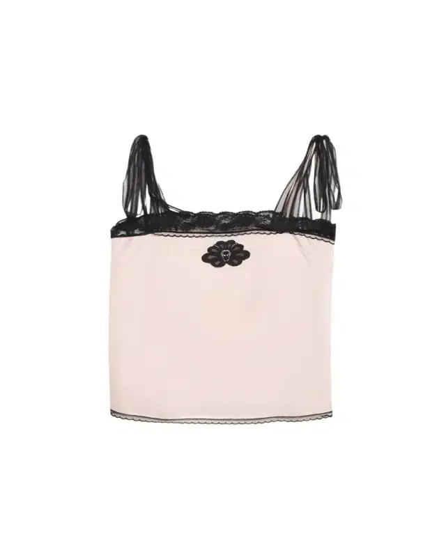 Ribbon-Strap Satin Tank Top