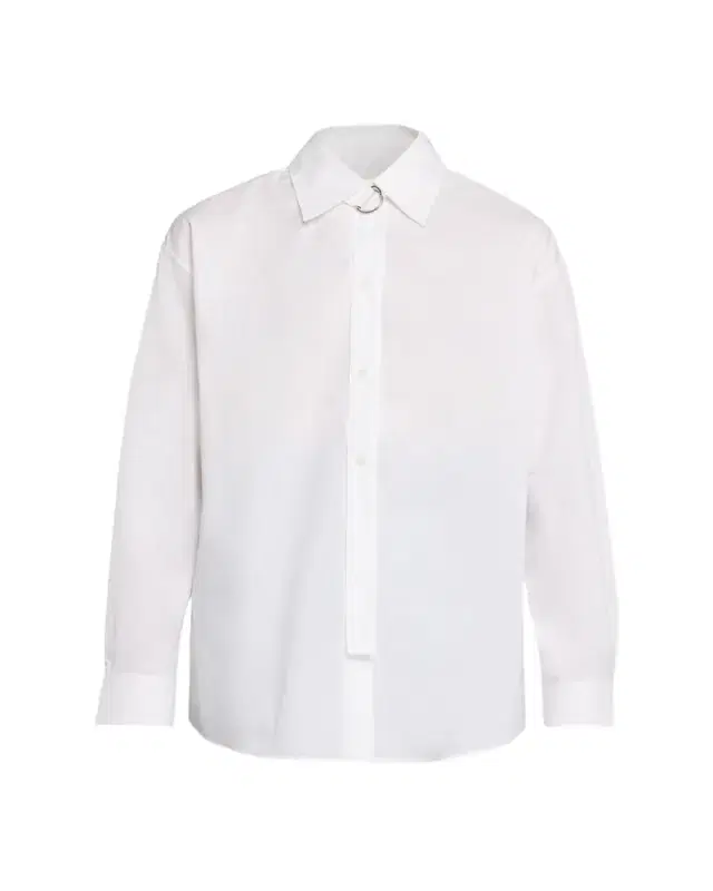 Marni D-Ring Strap Cotton Poplin Button-Down Shirt