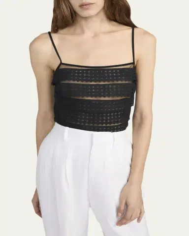 Frame The Lattice Crochet Top | Thumbnail 3
