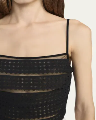 Frame The Lattice Crochet Top | Thumbnail 4