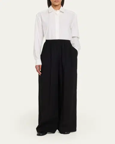 Eskandar Flared Trousers | Thumbnail 2 Eskandar Flared Trousers | Thumbnail 2