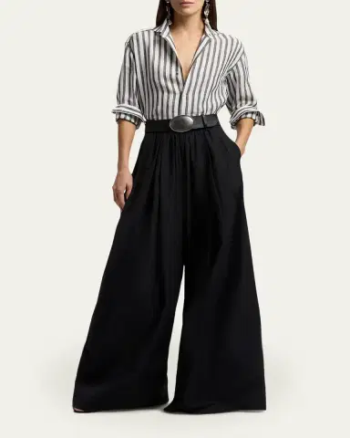 Ralph Lauren Collection Capri Relaxed Fit Striped Linen Shirt | Thumbnail 2 Ralph Lauren Collection Capri Relaxed Fit Striped Linen Shirt | Thumbnail 2