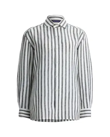 Ralph Lauren Collection Capri Relaxed Fit Striped Linen Shirt | Thumbnail 1 Ralph Lauren Collection Capri Relaxed Fit Striped Linen Shirt | Thumbnail 1