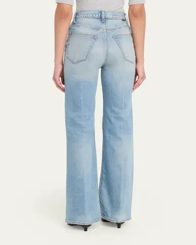 Jamie Haller The Crease Flared Jeans in Beach Indigo | Thumbnail 3 Jamie Haller The Crease Flared Jeans in Beach Indigo | Thumbnail 3