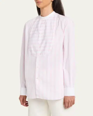 SÉBLINE Bunny Striped Tuxedo BubShirt | Thumbnail 3