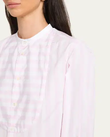 SÉBLINE Bunny Striped Tuxedo BubShirt | Thumbnail 4
