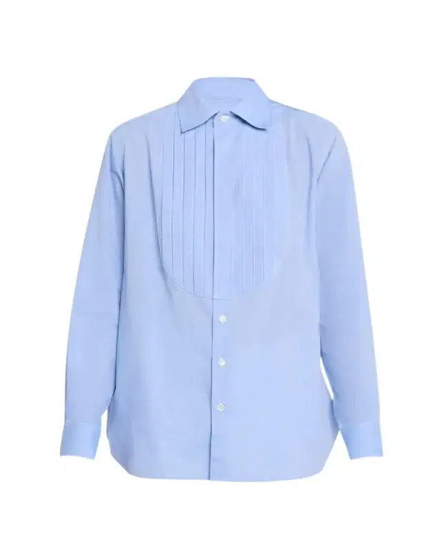 Bunny Pleated Bib Button-Down Shirt