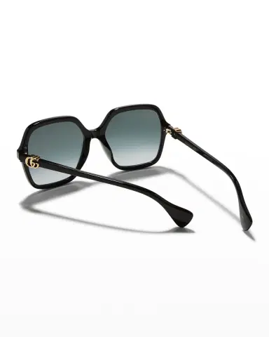 Gucci Oversize Rectangle Acetate Sunglasses | Thumbnail 2 Gucci Oversize Rectangle Acetate Sunglasses | Thumbnail 2