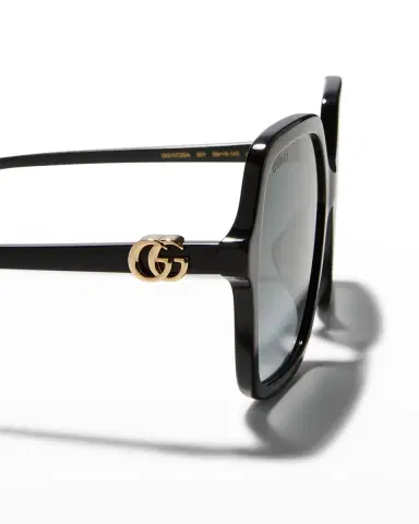 Gucci Oversize Rectangle Acetate Sunglasses | Thumbnail 4 Gucci Oversize Rectangle Acetate Sunglasses | Thumbnail 4