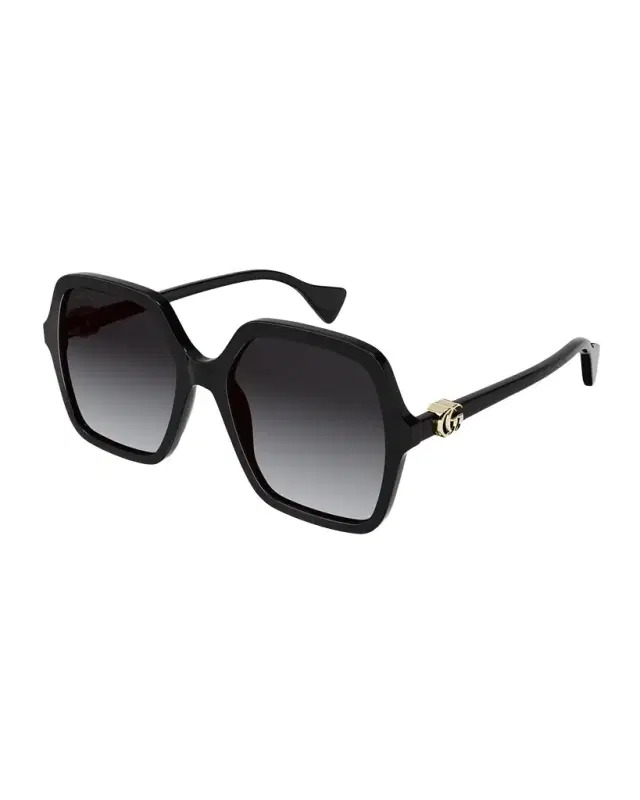 Gucci Oversize Rectangle Acetate Sunglasses