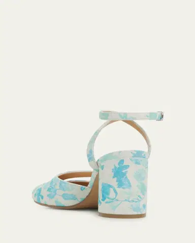 Maison Margiela 80mm Floral-Printed Suede Split-Toe Pumps | Thumbnail 2