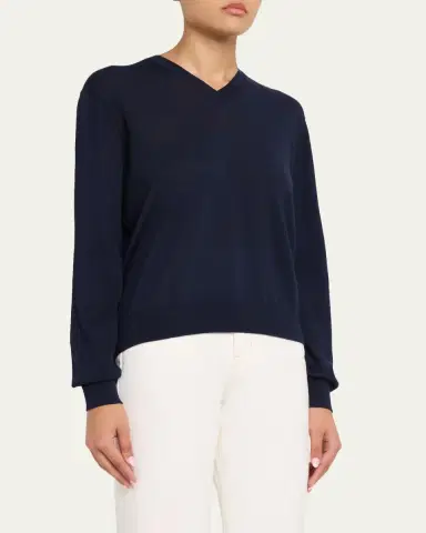 RÙADH The Oscar V-Neck Wool Sweater | Thumbnail 4 RÙADH The Oscar V-Neck Wool Sweater | Thumbnail 4