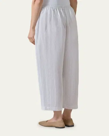 Eskandar Metallic Linen Japanese Trousers | Thumbnail 7 Eskandar Metallic Linen Japanese Trousers | Thumbnail 7