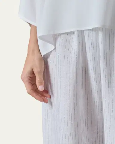 Eskandar Metallic Linen Japanese Trousers | Thumbnail 9 Eskandar Metallic Linen Japanese Trousers | Thumbnail 9