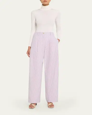 RÙADH The Dean Pinstripe Organic Cotton Pants | Thumbnail 2 RÙADH The Dean Pinstripe Organic Cotton Pants | Thumbnail 2