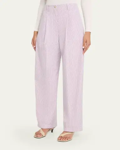 RÙADH The Dean Pinstripe Organic Cotton Pants | Thumbnail 4 RÙADH The Dean Pinstripe Organic Cotton Pants | Thumbnail 4
