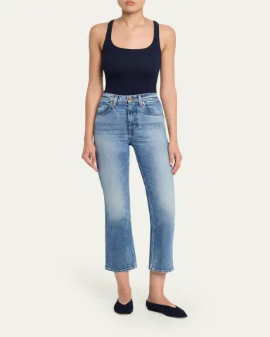 Jamie Haller The Kenickie Kickflare Crop Jeans | Thumbnail 2 Jamie Haller The Kenickie Kickflare Crop Jeans | Thumbnail 2