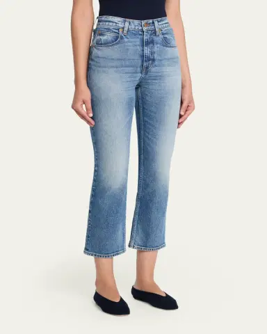 Jamie Haller The Kenickie Kickflare Crop Jeans | Thumbnail 4 Jamie Haller The Kenickie Kickflare Crop Jeans | Thumbnail 4