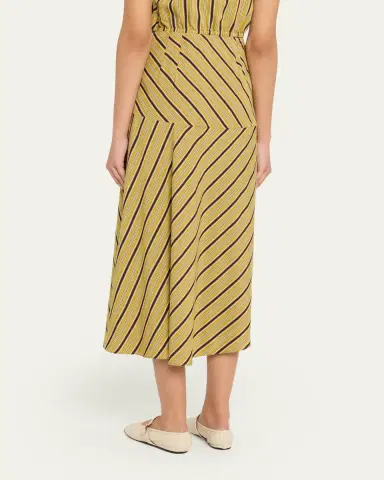 A.L.C. Kara Stripe Midi Skirt | Thumbnail 3 A.L.C. Kara Stripe Midi Skirt | Thumbnail 3