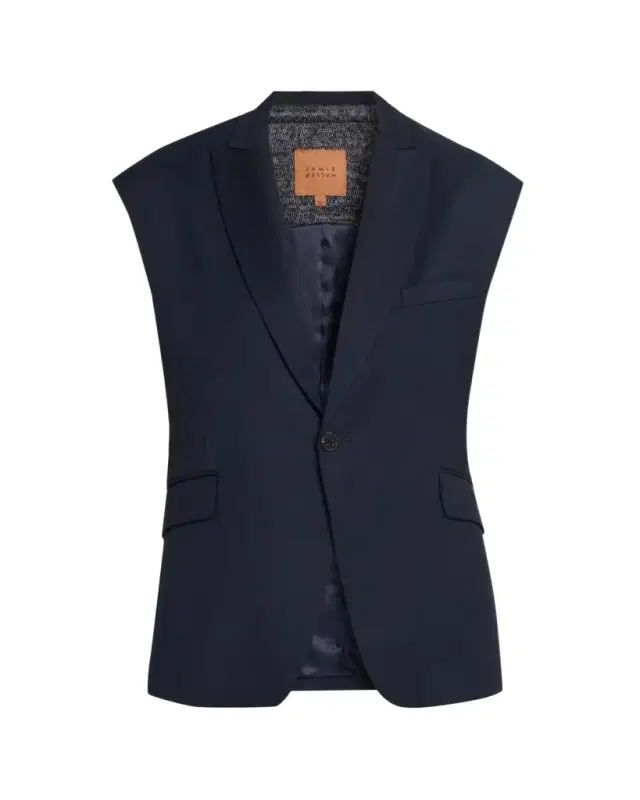Jamie Haller The Vested Sleeveless Single-Breasted Blazer