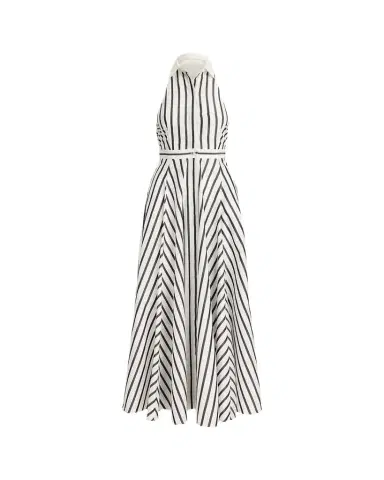 Ralph Lauren Collection Eldred Striped Cotton Day Dress | Thumbnail 1