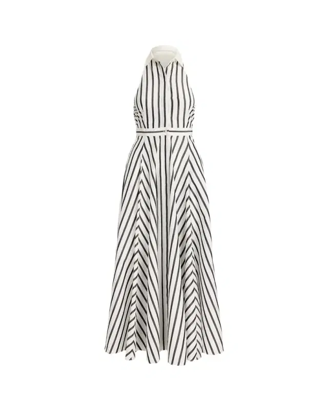 Eldred Striped Cotton Day Dress