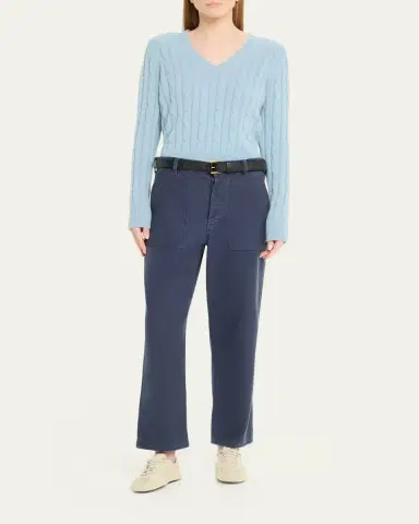 Nili Lotan Camelia Cable-Knit Cashmere Sweater | Thumbnail 2