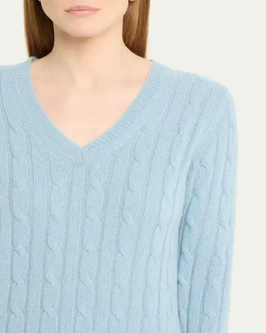 Nili Lotan Camelia Cable-Knit Cashmere Sweater | Thumbnail 5