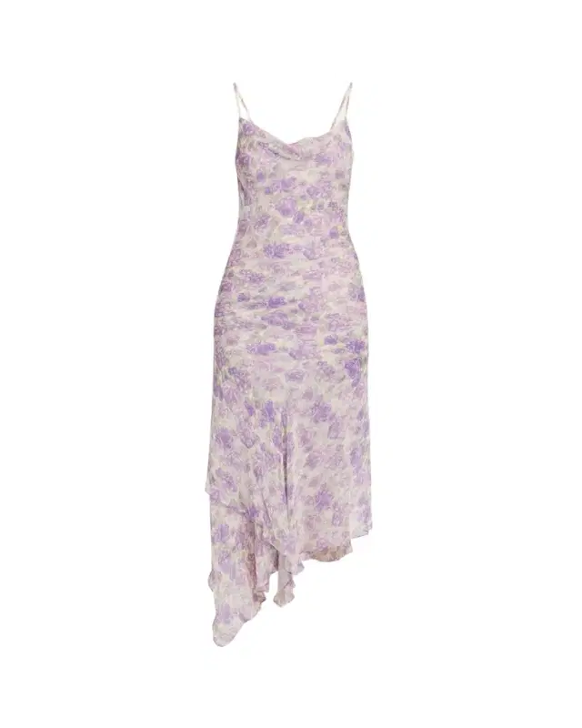 Ronny Kobo Kaa Backless Floral-Print Midi Dress