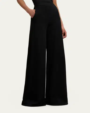 Ralph Lauren Collection Beonca Stretch Viscose Wide-Leg Pants | Thumbnail 4 Ralph Lauren Collection Beonca Stretch Viscose Wide-Leg Pants | Thumbnail 4