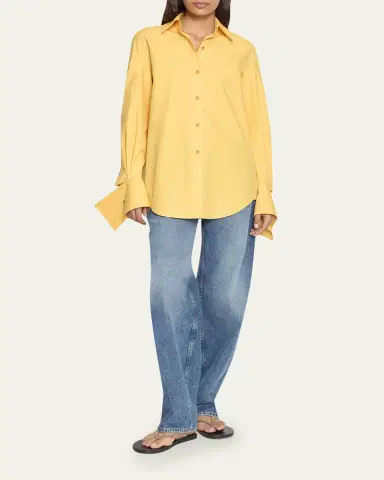 OSSOU Wren Long-Sleeve Poplin Shirt | Thumbnail 2