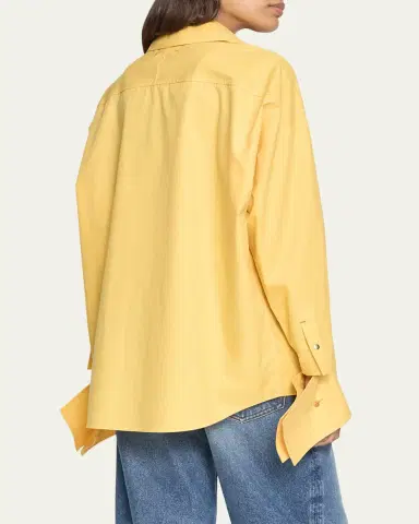 OSSOU Wren Long-Sleeve Poplin Shirt | Thumbnail 3