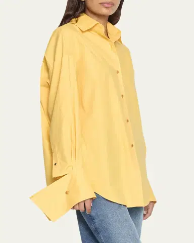 OSSOU Wren Long-Sleeve Poplin Shirt | Thumbnail 4