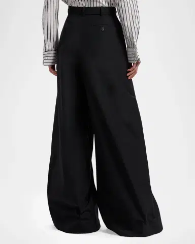 Ralph Lauren Collection Vannesa Poplin Wide-Leg Pants | Thumbnail 7 Ralph Lauren Collection Vannesa Poplin Wide-Leg Pants | Thumbnail 7