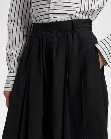 Ralph Lauren Collection Vannesa Poplin Wide-Leg Pants | Thumbnail 9 Ralph Lauren Collection Vannesa Poplin Wide-Leg Pants | Thumbnail 9