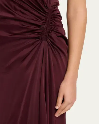 A.L.C. Inez Satin Mock-Neck Gown | Thumbnail 5