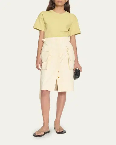 OSSOU Glen Knee-Length Cargo Skirt | Thumbnail 2