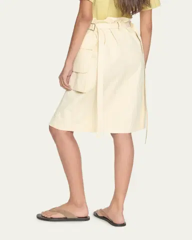 OSSOU Glen Knee-Length Cargo Skirt | Thumbnail 3