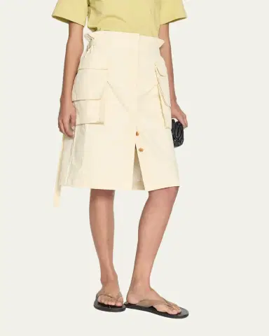 OSSOU Glen Knee-Length Cargo Skirt | Thumbnail 4