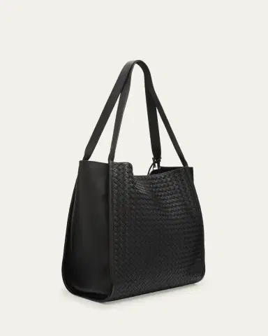 Bottega Veneta Men's Small Corriere Tote Bag in Intrecciato Leather | Thumbnail 3 Bottega Veneta Men's Small Corriere Tote Bag in Intrecciato Leather | Thumbnail 3
