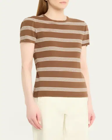 Nili Lotan Lanise Striped T-Shirt | Thumbnail 4 Nili Lotan Lanise Striped T-Shirt | Thumbnail 4